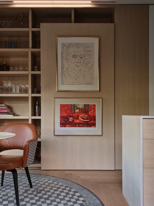 POST Architecture Railcar House, sliding door storage