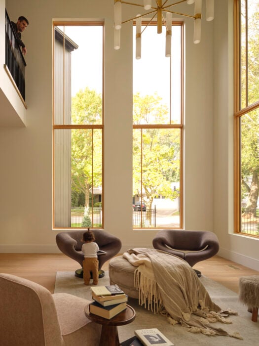 family room interior design - Crossroads House, Architecture Riot