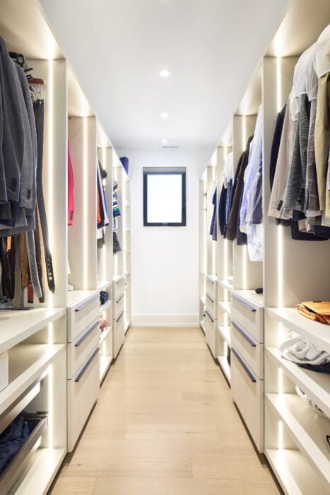 Custom closet design by Zanetti Homes