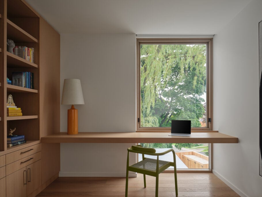 workspace in home office, cedarvale home interior design