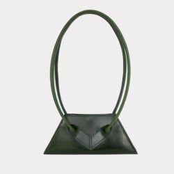 green leather bag by Maidankine