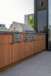 outdoor kitchen BBQ area