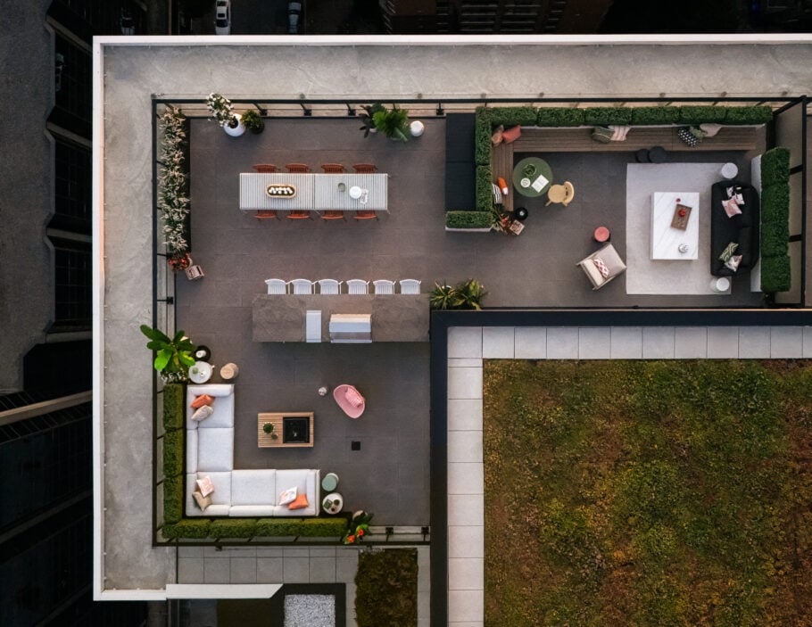 rooftop terrace in downtown Toronto