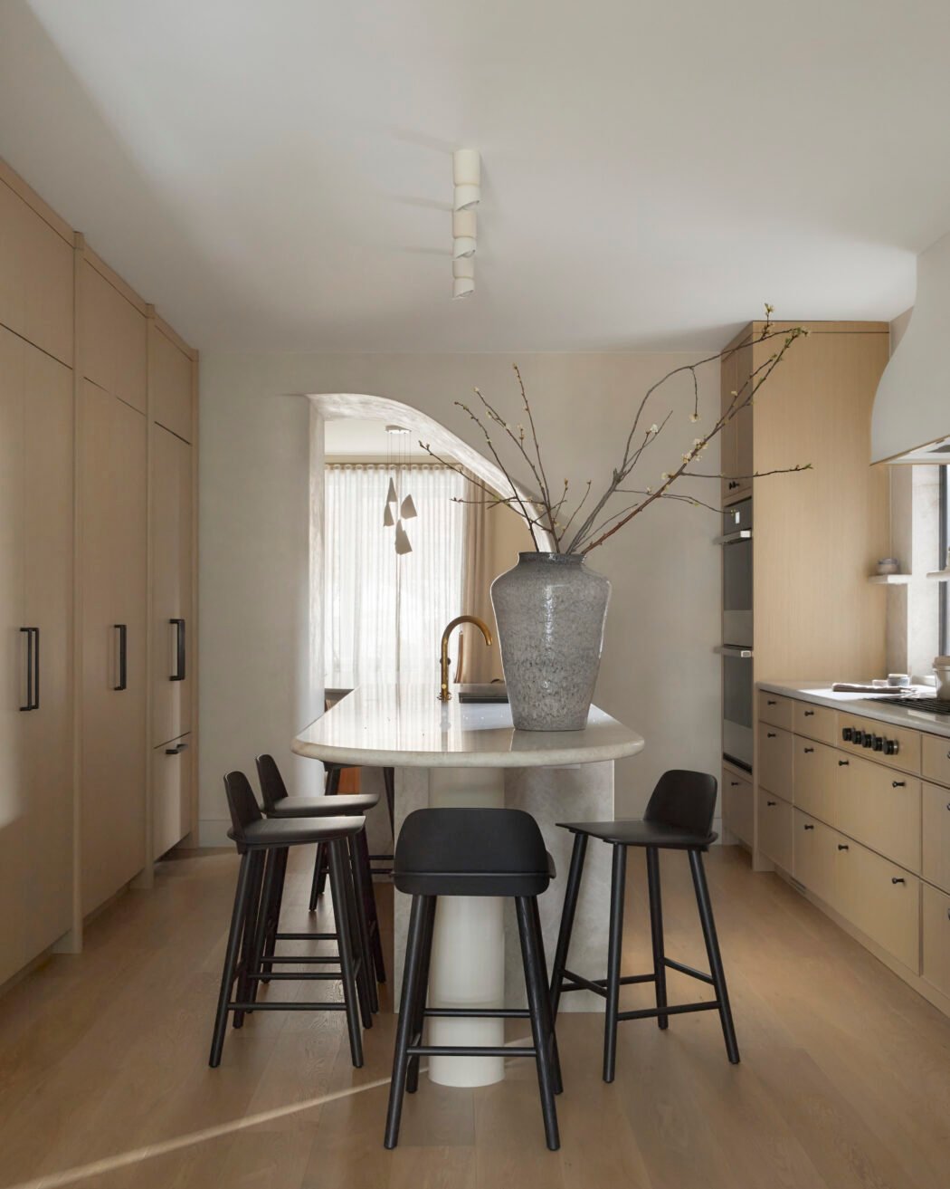 dining room in minimalist Toronto home