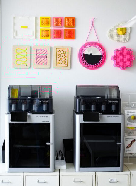 3D printers - artist Laura Carwadine home office and studio