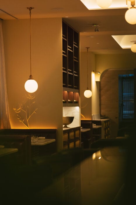 dining nooks at Toronto restaurant