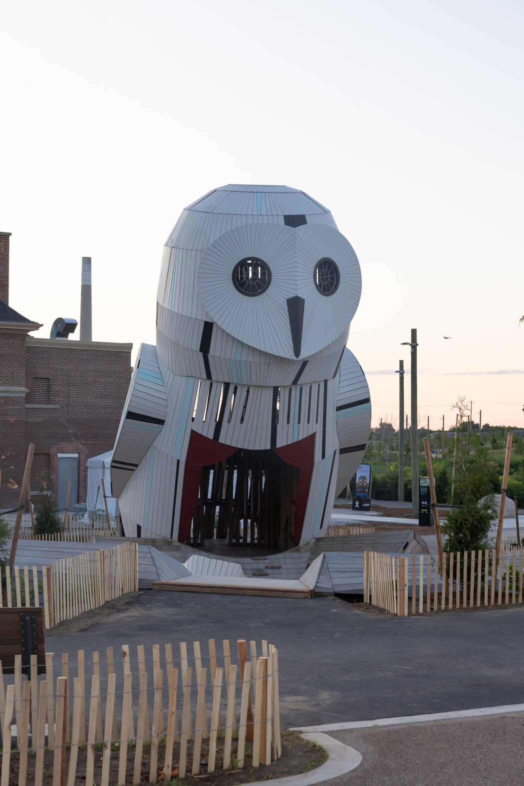 Owl Sculpture at Biidaasige Park