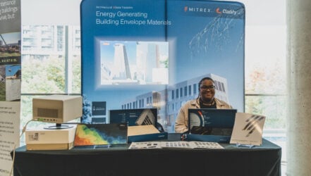 booths at climate conference